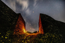 단양 온달산성, 반딧불이 수놓은 ‘불야성’연출