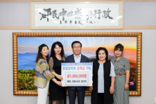 단양장학회, 매포전통시장상인회 바자회 수익금 장학금 기탁