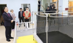 이장우 대전시장, 설 명절 앞 성우보육원과 아침뜰 방문