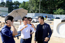 대전시의회 조원휘 의장, 신축 아파트 단지 교통 현장 점검