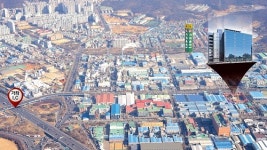 인천 주안국가산업단지 내 지식산업센터 주안스마트테크노타워 눈길