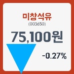 미창석유 주가및 증권 차트 분석  4일  현재 75100원  & 증권시세