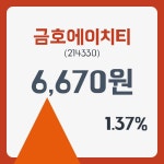 금호에이치티 주가및 오늘거래가는? 4일  현재 6670원  & 주가 정보