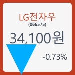 LG전자우주가 6월 18일 현재 34100원  & 증권시세