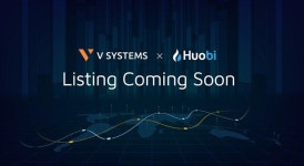 V SYSTEMS, Huobi Global에 정식 상장