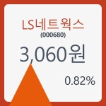 LS네트웍스 주가및 종목 차트 5일  현재 3060원  & 증권시세