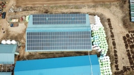 ㈜솔라온, 경기도 안성시 축사건물위 한국형 FIT 100kW 태양광발전소 준공