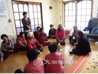 목면, 관내 전 경로당 방문 사진
