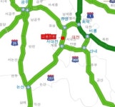 호남고속도로 지선 교량공사 완료에 따른 우회도로에서 본선으로 교통전환