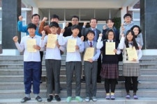 동영중학교, 제자 사랑 실천, 창거미 제자사랑 장학금 전달