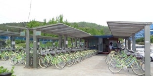 아산시 공영자전거 대여소 새 단장