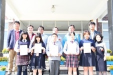 청양 동영중, 제자사랑 창거미 장학금 전달