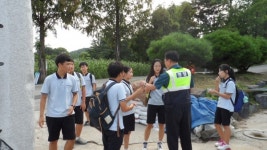 공주경찰서 정안파출소, 학생 대상 여성 호신용품 배부