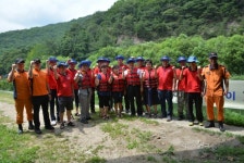 공주소방서, 용수천 119시민수상구조대 격려 방문