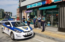 장재파출소, 편의점 강·절도 대비 모의훈련 실시