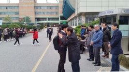 온양용화고, 교문맞이로 행복한 학교 만들기