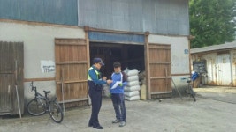 금산서, 농산물 보관장소 방문 절도예방 홍보