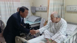 임용호 대전.충남향군 회장, 대전보훈병원 입원 참전용사 위로 방문