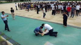 공주소방서, 공주사대 부설 중ㆍ고등학교 무각본 소방훈련