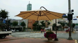 공주시, 주요 횡단보도에 그늘막 설치