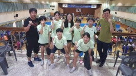 서산 여중, 탁구부, 스포츠클럽 탁구대회 4연패!