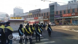 서산소방서, 대산종합시장 화재예방캠페인 펼쳐