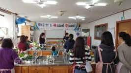 홍성읍, 쿡쿡(cook cook) 요리교실. 행복 쑥쑥!