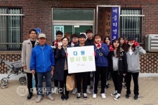 호서대 봉사동아리, 배방읍 회룡천 주변 대청소 실시