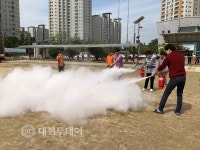 천안가온초, 천안동남소방서와 무각본 합동소방훈련 실시