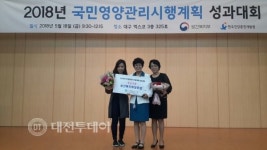 공주시, 국민 영양관리사업 보건복지부 장관 기관표창 수상