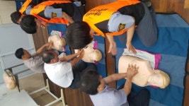 논산소방서, 노성중학교 교직원 심폐소생술 교육 실시