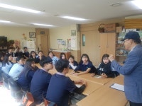 신탄진중, 대전 보훈병원 위문 방문