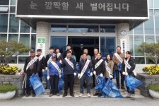 둔포면, 깨끗한 아산 만들기 대청소 실시