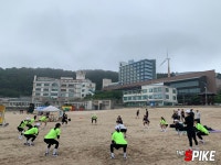 사천 앞바다에 현대건설이 떴다! 해변 달리기부터 강성형 감독 입수까지