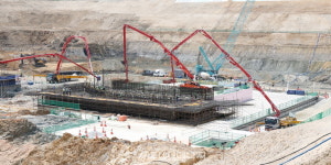 한수원, 신한울3호기 첫 콘크리트 타설