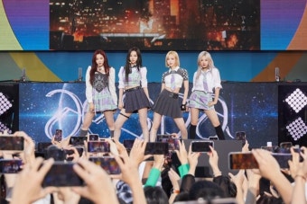 에스파, 미국 대형 콘서트 오프닝 장식