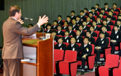 유정복 인천시장, 인재개발원·소방안전학교 교육생 대상 특강