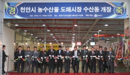 천안시, 18일 농수산물도매시장 수산경매동 개장…도매시장 활성화 본격 시작
