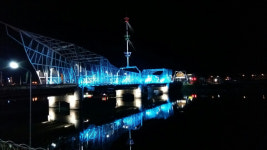 영덕 강구신대교 범선조형물 경관조명 새단장