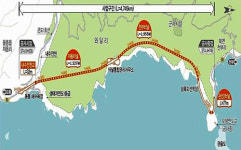 경북도, 울릉도 일주도로공사 터널 관통식 개최