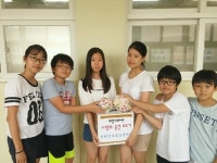 한국청소년연맹 인천먼우금초, 희망사과나무 성금 전달