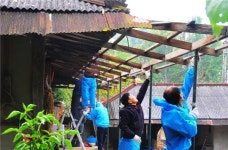 삼주외식산업(주)제지본부 | 한국조폐공사 제지본부, 집수리 봉사 활동 실천