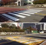 부산해강고, 학교 정문 앞 횡단보도와 과속방지턱 설치