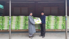 대전 죽림정사, 회덕동에 백미 2000kg 기탁