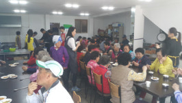 삼보사 신도회, 매월 포항 대송면 무료급식소 봉사