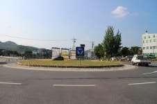 영동 계산리 중앙사거리에 회전교차로 설치