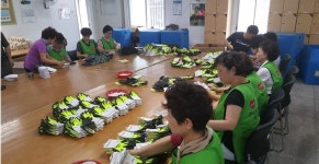 부산건협 어머니사랑봉사단, 장애인 자활시설서 봉사활동 펼쳐