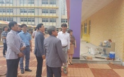 대전선유초등학교 신축 공사 현장 점검
