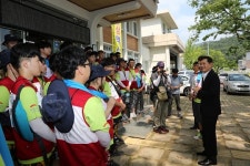전국재해구호협회, 금산군 군북면에서 봉사활동