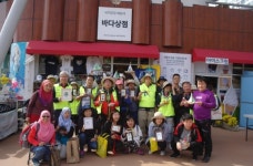 좋은데이청년봉사단, 송국클럽하우스 재가정신장애인과 비치코밍 활동 진행
